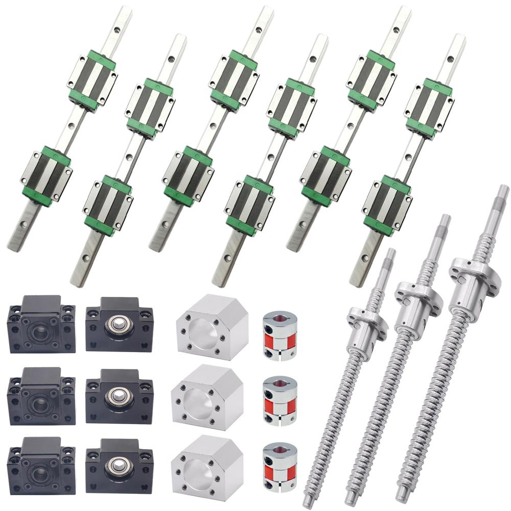 Ensembles de guides linéaires  - Hgr20 Linear Guide Rail Ballscrew Set avis et prix